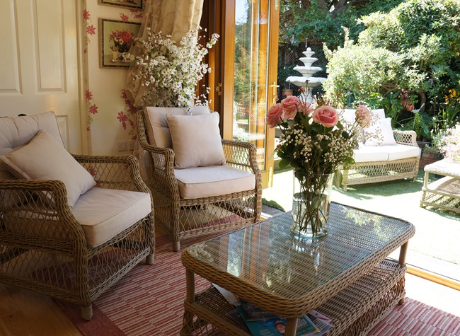 Breakfast patio